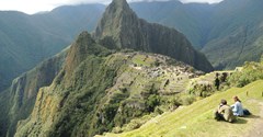 Calm contemplation at Machu Picchu