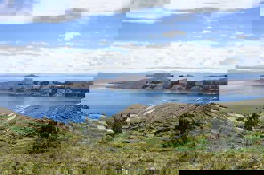 The shores of Lake Titicaca