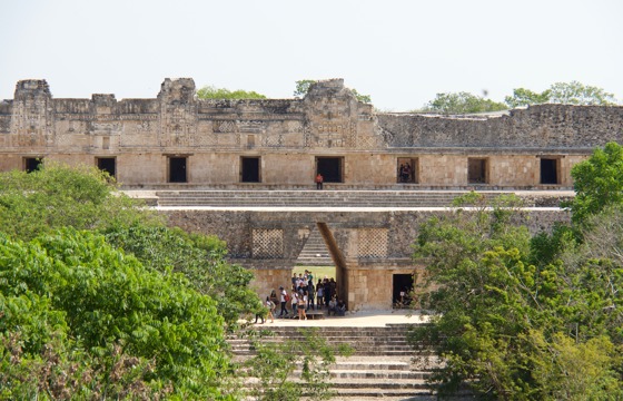 The Governor's Palace at Uxmal, a stunning example of Puuc architecture in the ancient Maya city of Yucatan. 