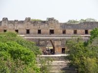 The Governor's Palace at Uxmal, a stunning example of Puuc architecture in the ancient Maya city of Yucatan. 