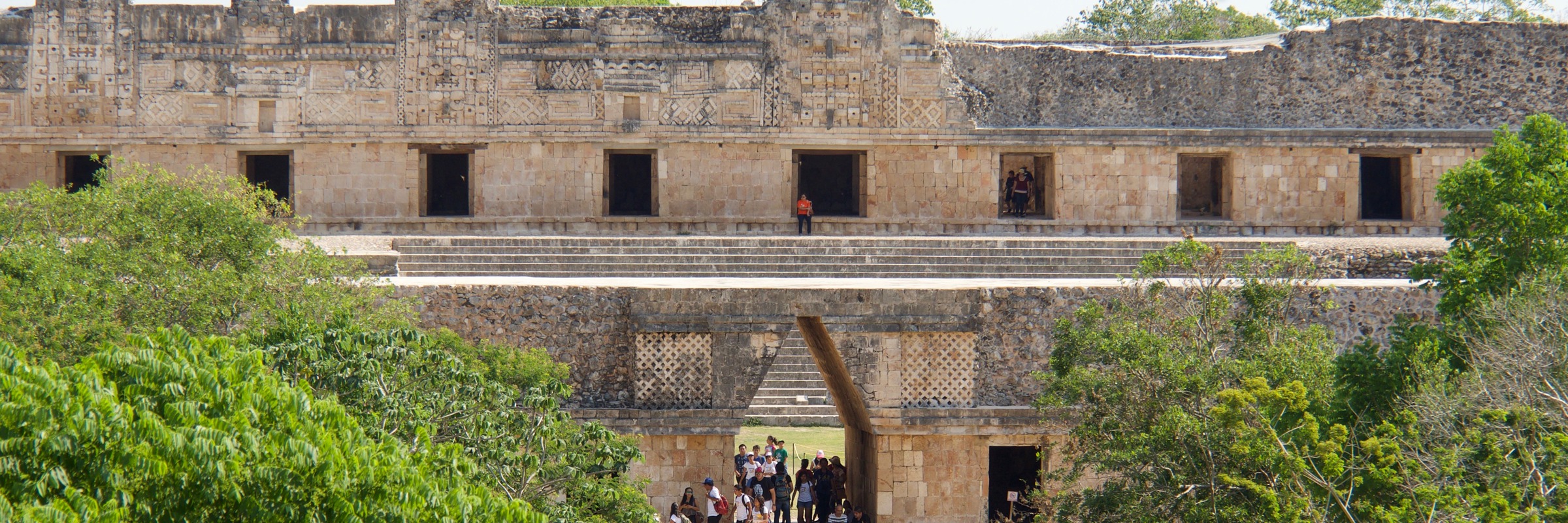 The Governor's Palace at Uxmal, a stunning example of Puuc architecture in the ancient Maya city of Yucatan. 