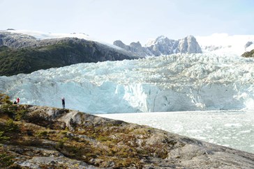 Patagonia glacier at close range