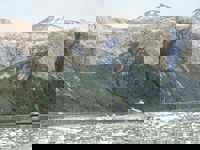 Remote mountains and glaciers