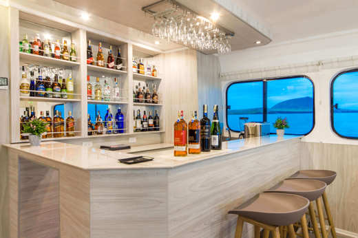 Enjoy a drink at the bar