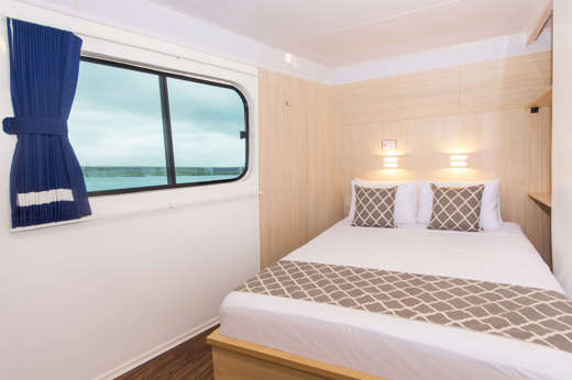A typical main deck double cabin