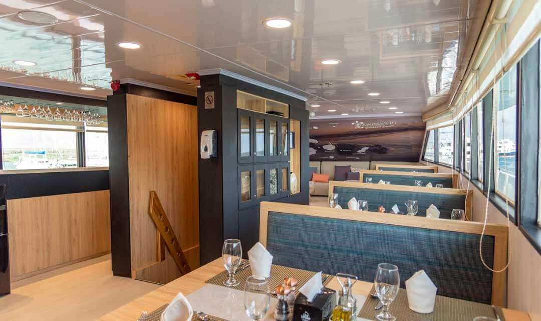 The elegant and stylish dining area 