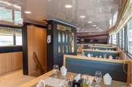 The elegant and stylish dining area 