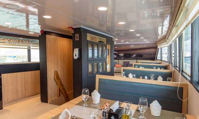 The elegant and stylish dining area 