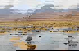 Mountain Pond Cars People