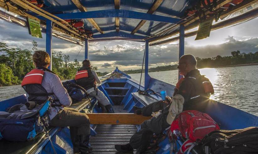 On Boat Way To Tambopata Ecolodge 031