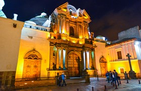 Frank Ecuador Quito Quito Church At Night