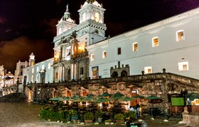 Frank Ecuador Quito Quito Main Square At Night