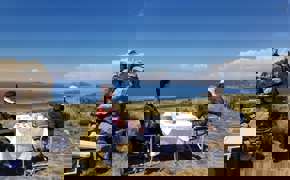 Picnic connecting with Nature on Lake Titicaca