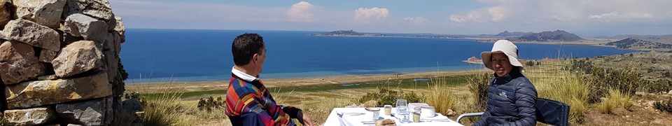 Picnic connecting with Nature on Lake Titicaca