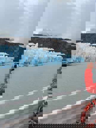 Admiring Lago Grey Glacier