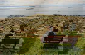 Contemplating Lake Titicaca