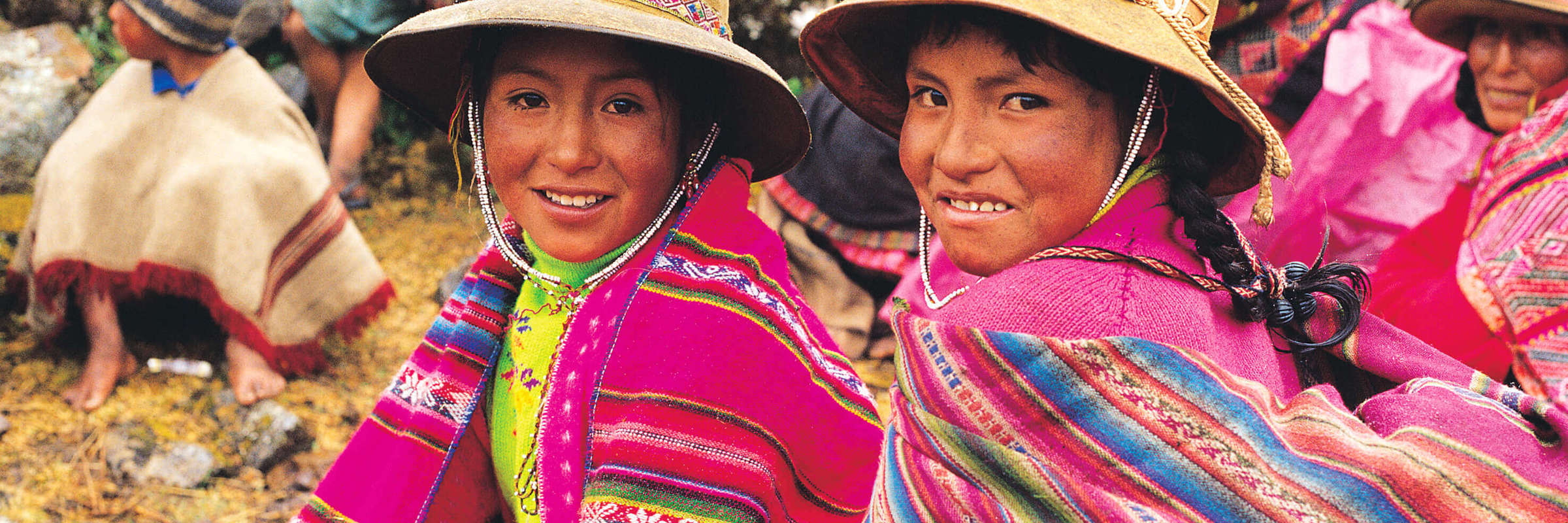 Local girls in traditional costume