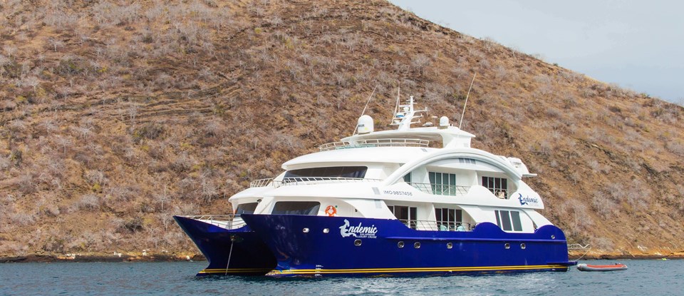 The M/C Endemic - the newest luxury catamaran in the Galapagos