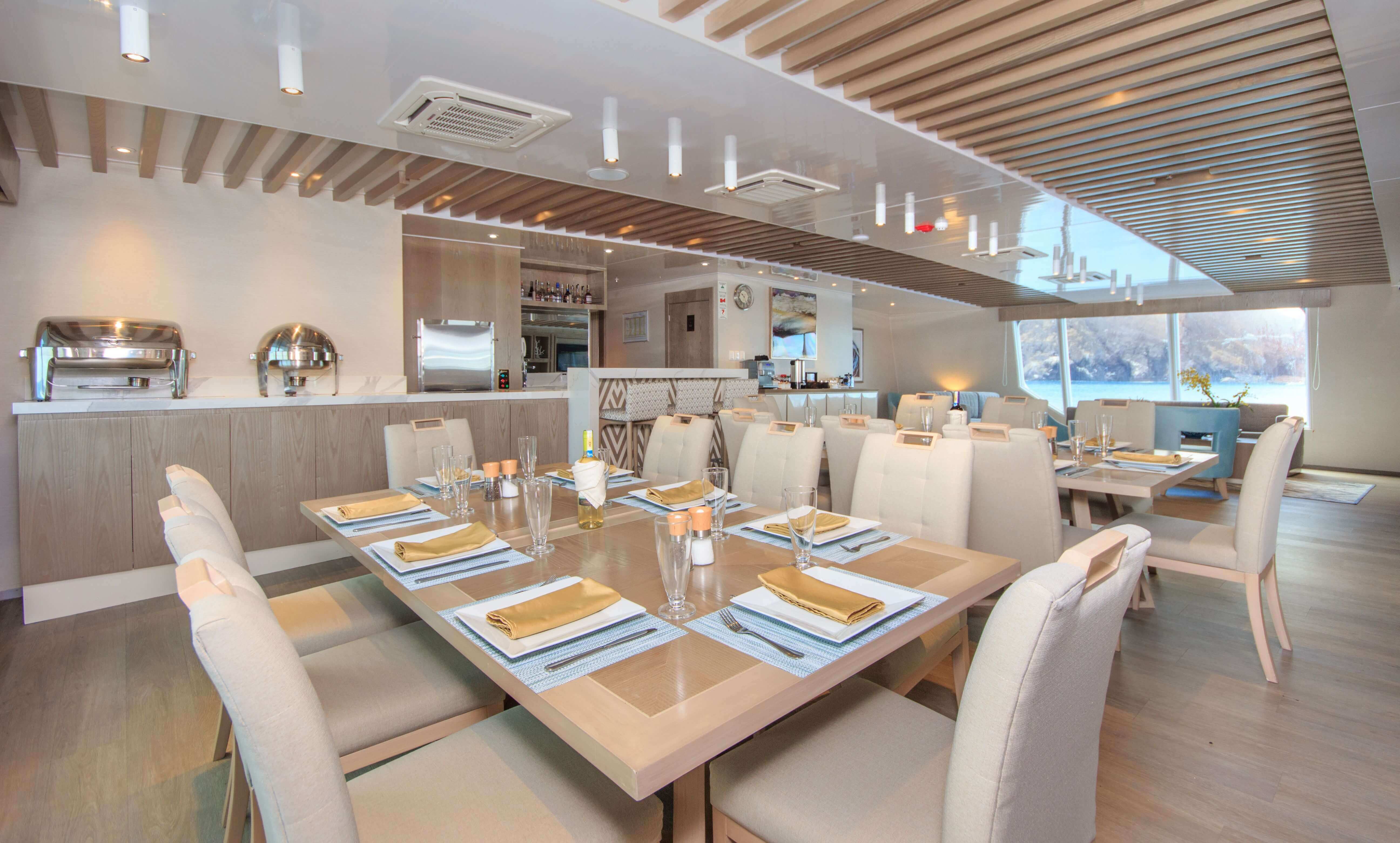 The dining area serving excellent cuisine 