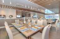 The dining area serving excellent cuisine 