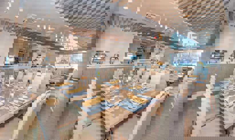 The dining area serving excellent cuisine 