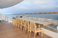 Eating al fresco is a joy aboard the Endemic