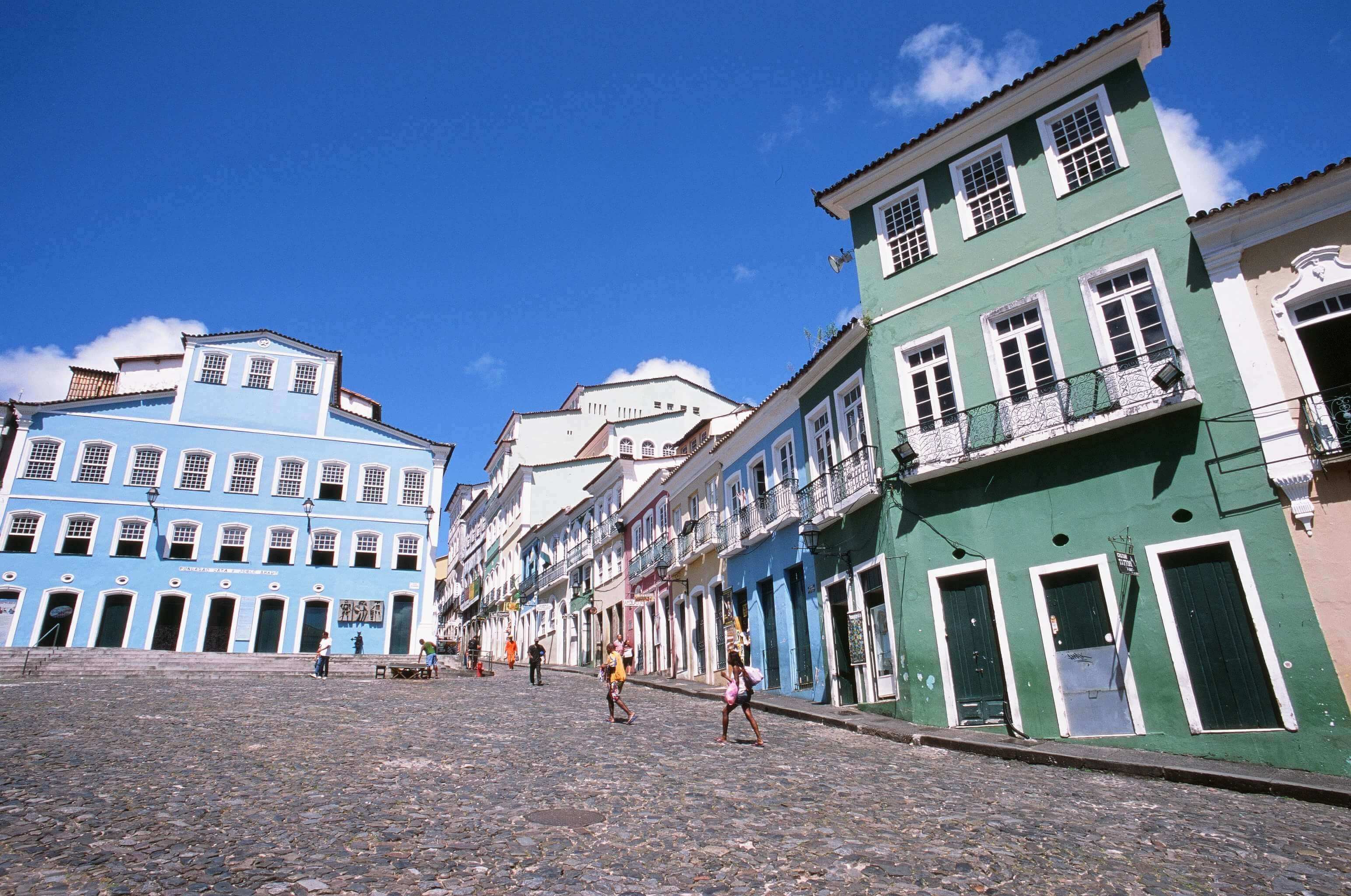 Colourful colonial architecture