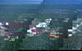 Aerial of Hotels & Waterfalls