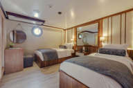 A spacious twin premium stateroom