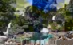 Central temperate lake region with lush forests