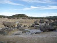 Rock formations at Valle de los Hongos near Creel in Mexico's Copper Canyon. 