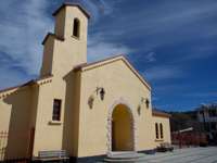 Small village church in Creel, Sierra Tarahumara, Copper Canyon, Mexico. 