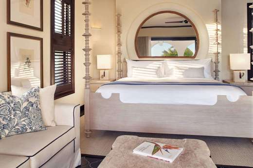 A premium beachfront room