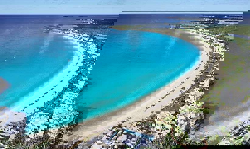 View of beautiful Maundays Bay
