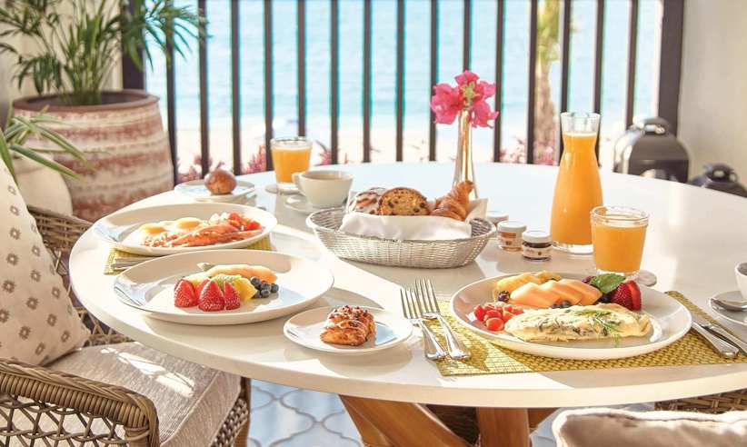 Enjoy room service on your private terrace