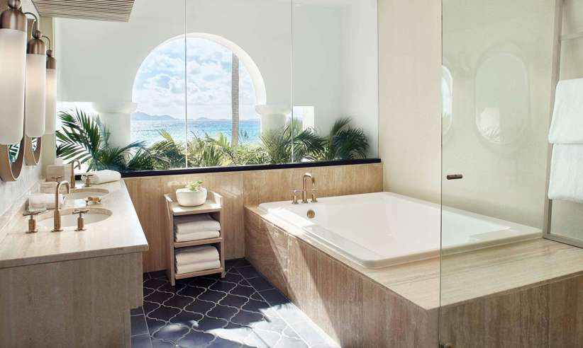 A bathroom in a casita suite 