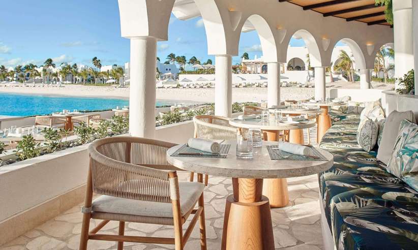 The restaurant with wonderful sea views  