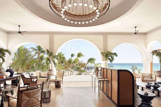 The lobby at Cap Juluca 