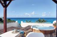 A plunge pool in one bedroom suite