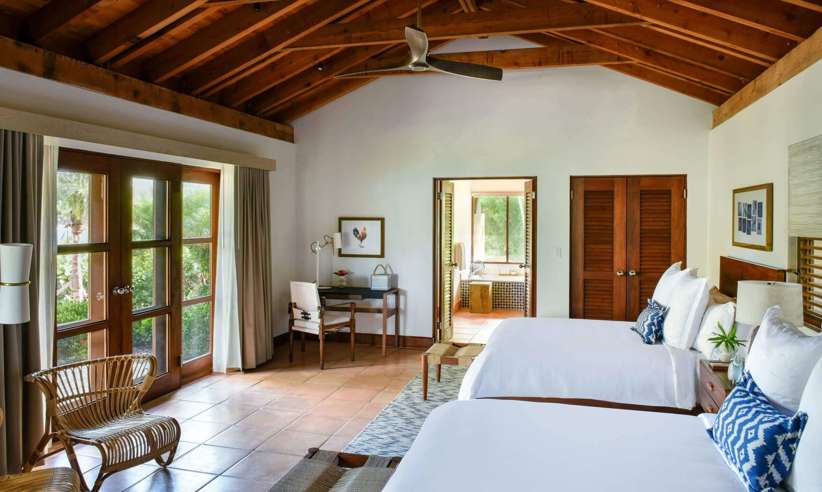 Little Dix Bay Laurance House Bedroom with Queensize Bed