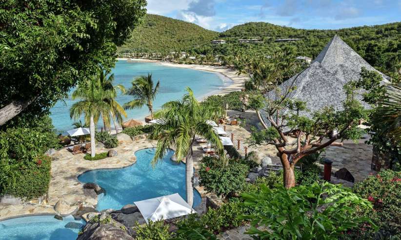 View of Little Dix Bay on Virgin Gorda