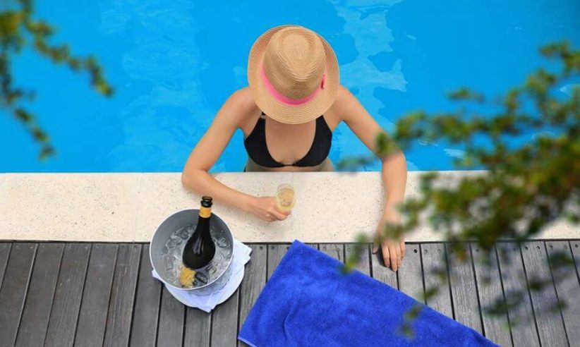 Drinks At The Pool