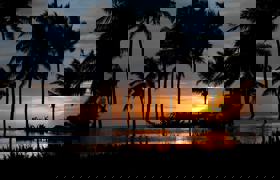 Pool At Sunset