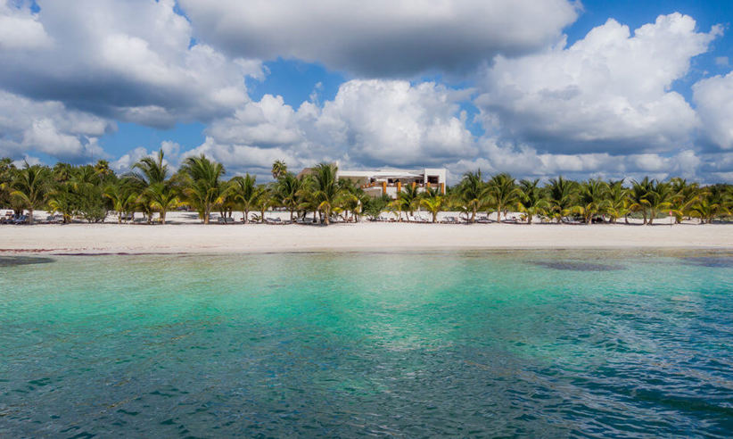 View Of The Beach From The Sea