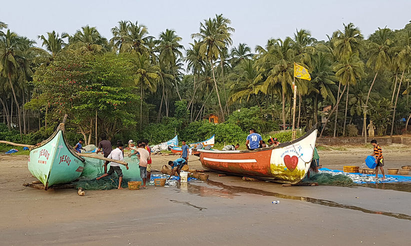 Local Fisherman On The Beach