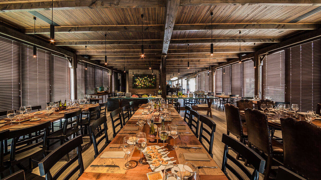 The dining room 