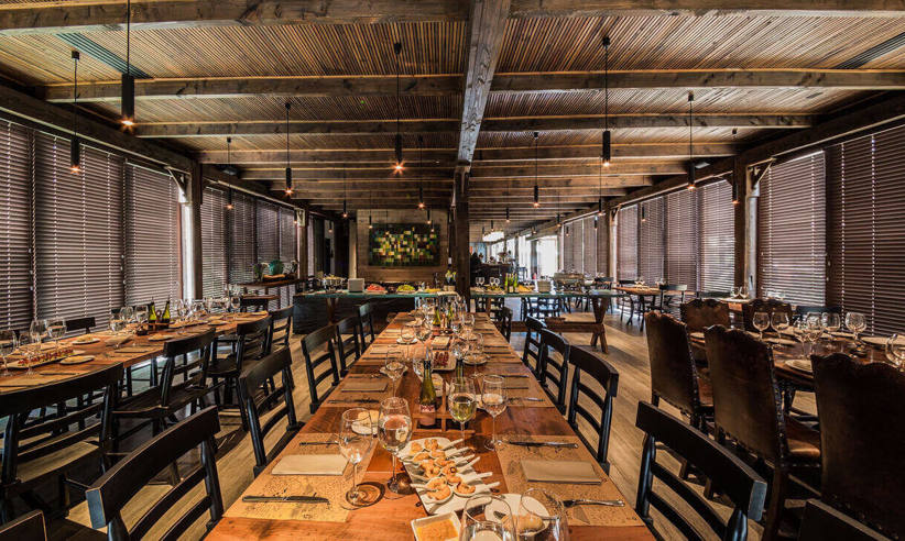 The dining room 