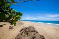 The stunning beach at Le Cameleon 