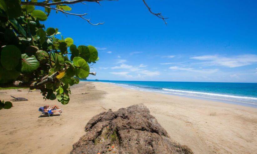 The stunning beach at Le Cameleon 