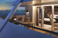 The spacious corner suite with amazing views